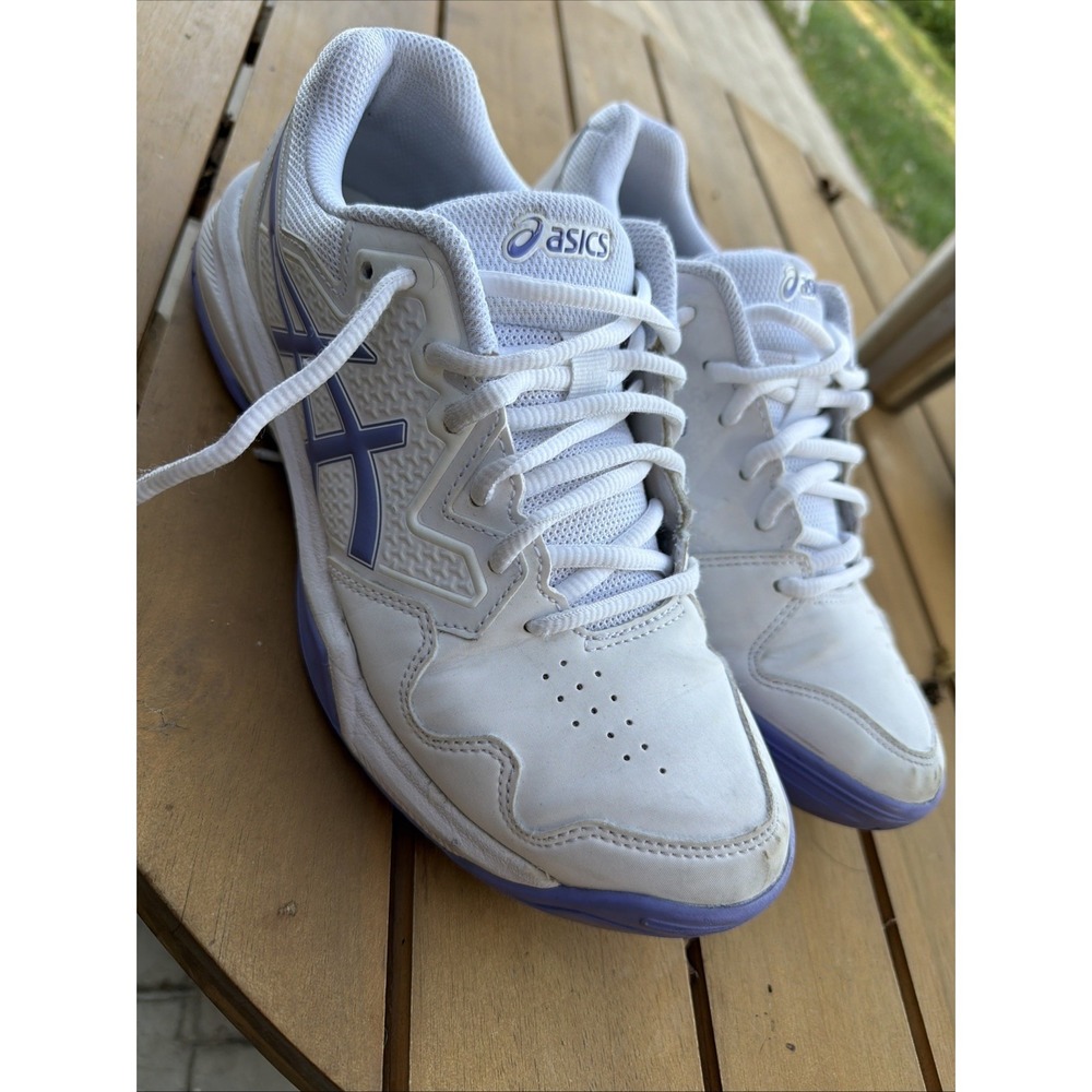 ASICS WOMEN'S GEL-DEDICATE 7 TENNIS SHOES SNEAKERS WHITE AMETHYST SIZE 7.5